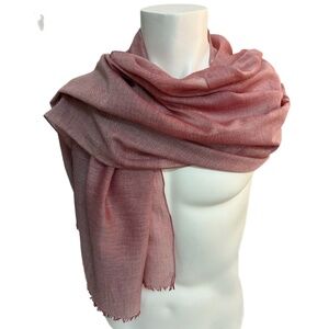 Renato Balestra Lightweight Cotton Scarf | Soft Pink Wrap  🇮🇹